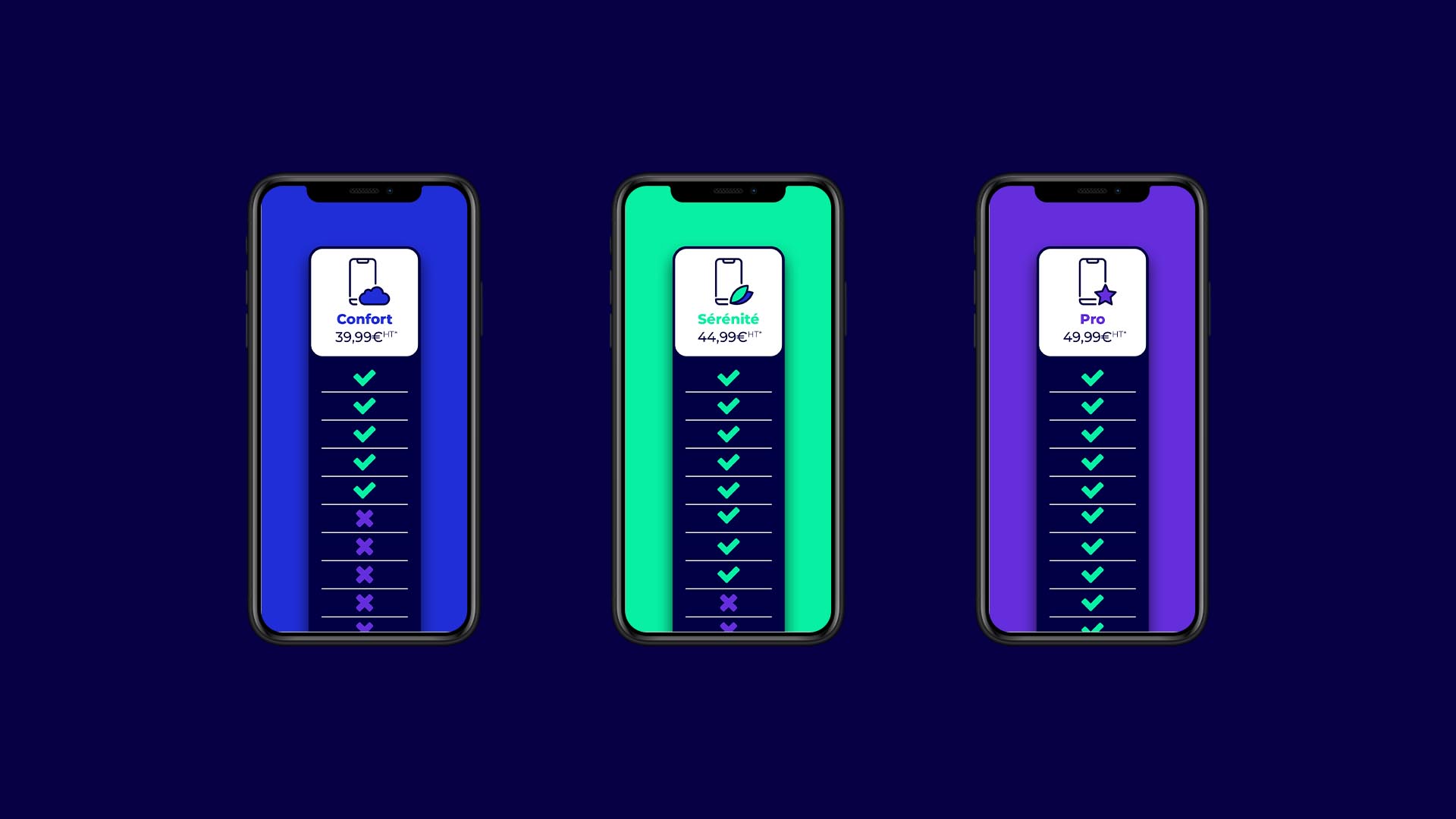 Version web vue mobile de la communication de Socle App